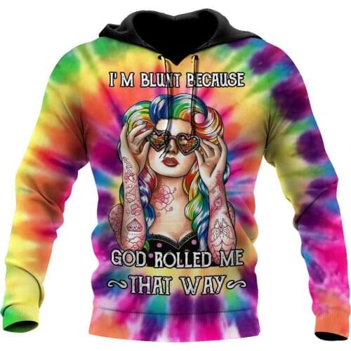 3D Hoodies All Over Printed God Rolled Me Hippie Hoodie Men/Women Sweatshirt Unisex Spring Casual Pullover Zipper Dropshipping