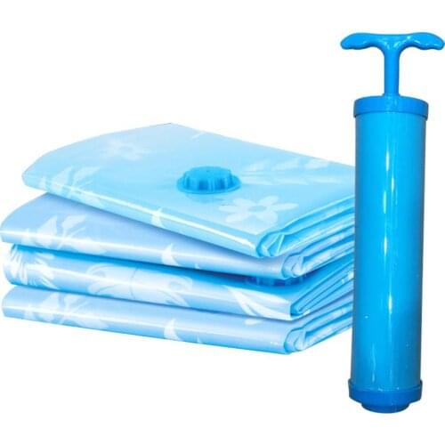 Vacuum Bag Storage Home Organizer Transparent Border Foldable Clothes Organizer Seal Compressed Travel Saving Space Bags Package