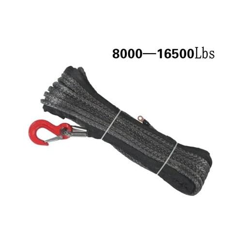 8000-16500Lbs high strength polymer polyethylene fiber rope nylon rope winch/sling accessories multi diameter / length optional
