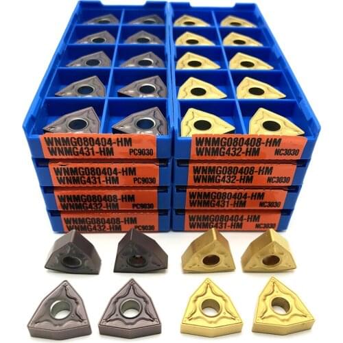 WNMG080408 HM PC9030 WNMG080408 HM NC3030 carbide inserts External Turning Cutting tool Steel processing CNC Turning insert