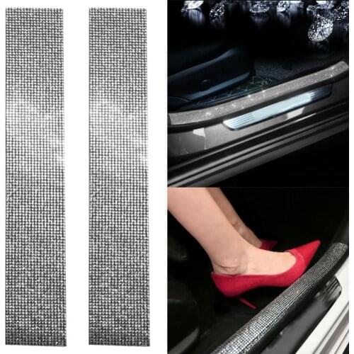 Car Door Sill Strips Anti-scratch Side Anti-collision Stickers Universal Welcome Pedal Decoration Anti-step Convenient Practical