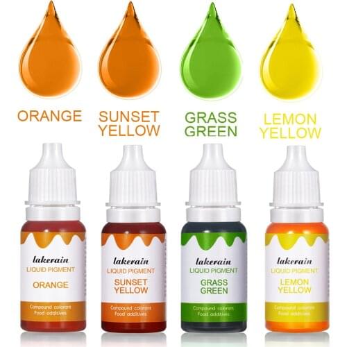 4Pcs/lot Liquid Pigment for Lipgloss DIY Lipstick Material Multifunction Lip Gloss Tint Dyeing Liquid Lipgloss 4Colors DIY Tool