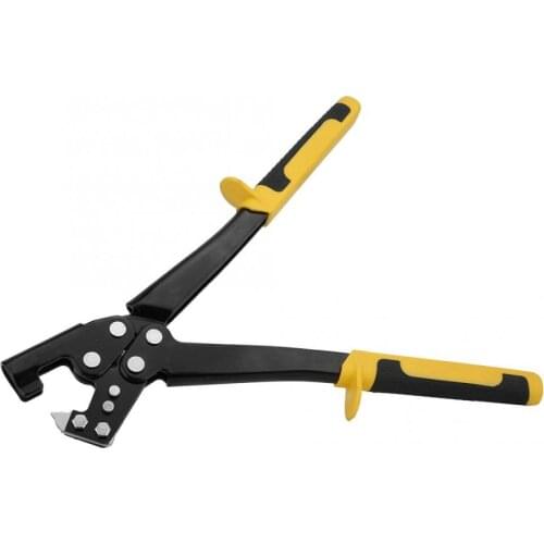 0.5-0.8mm Thickness Light Steel Keel Fixed Punching Plier Black Anti-Slip Handle Punch Stud Crimper Plaster Board Drywall Plier