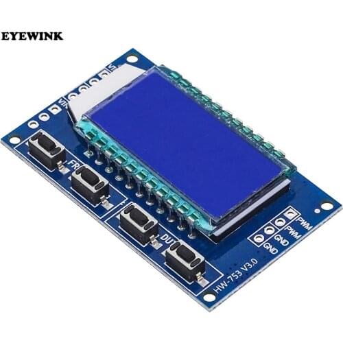 1PCS PWM Pulse Frequency Duty Cycle Adjustable Module LCD Display 1Hz-150Khz 3.3V-30V PWM Board Module