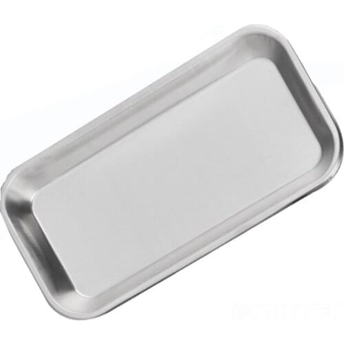 1PC Stainless Steel Storage Tray Nail Art Equipment Plate Doctor Medical Surgical Dental Tray Lab Instrument Dish Tools