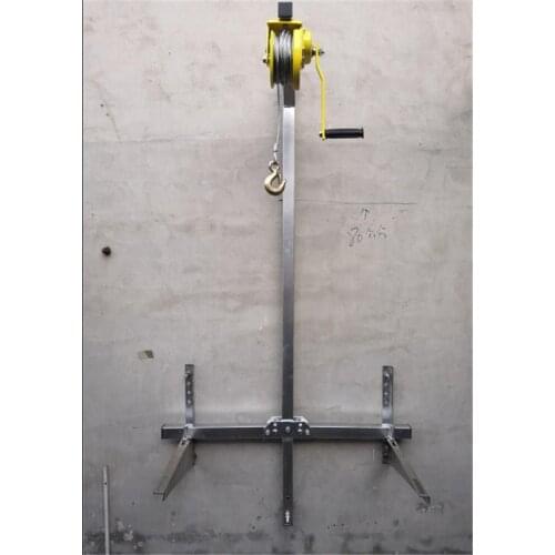 10/15M Galvanized Outside Installation Lifting Tool Crane Folding Self-locking Manual Winch Assembly Air Conditioner EU Delivery