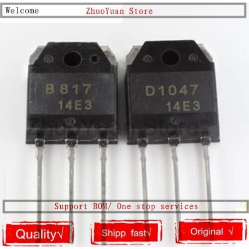 10 Pair 2SD1047 D1047 10PCS + 10PCS 2SB817 B817 TO-3P Original