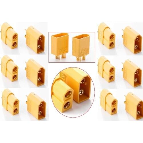 5 Pairs XT60 XT-60 Male Female Bullet Connectors Plugs For RC Lipo Battery Quadcopter Multicopter