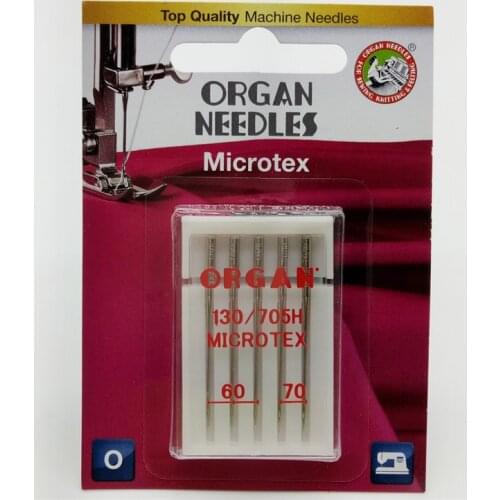 5pcs/pack Top Quality ORGAN Microtex Needles for Home Sewing Machine Mixed Needle of 60/8-70/10 Special Needles for Chiffon Lace