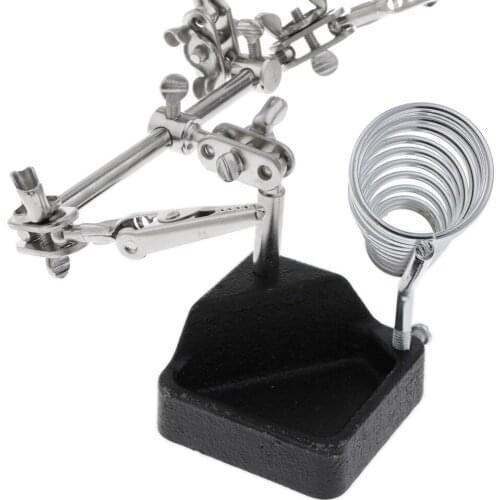 5x Auxiliary Clip Magnifier Soldering Jewelry Third Hand Repair Tool W Stand