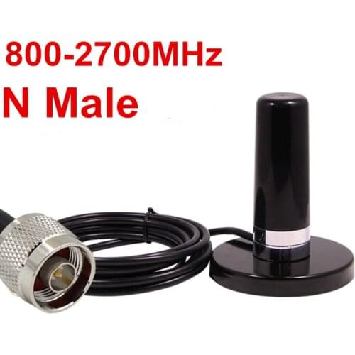 LTE 4G N male 800-2700M GSM 2G 3G omni magnet base antenna mobile radio car antenna UHF male