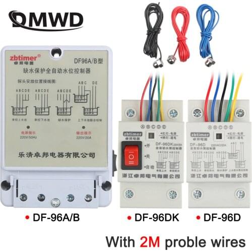 DF-96ED A/B Automatic Water Level Controller Switch 10A 220V Water tank Liquid Level Detection Sensor Water Pump Controller