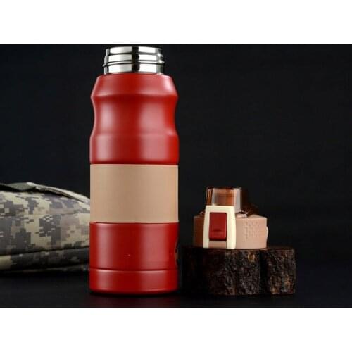 Stainless Steel Vacuum Insulated Bottle Mug Car Portable Travel Tea Coffee Vacuum Thermoses Cup Leak-Proof 16 Oz SAL99