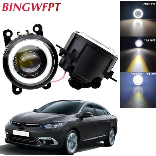 1Pair Car Accessories LED Daytime Running Light Fog Light Angel Eye For Renault Fluence L30 Saloon 2010-2015