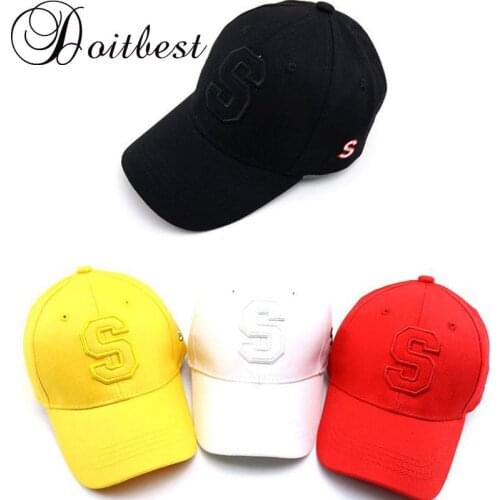 Doitbest 2 to 8 Years 2019 Child Baseball Cap Hip Hop Spring S Letters kids Sun Hat solid Boys Girls Caps snapback hats