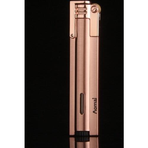 Butane Gas Lighter Flip Direct Punching Long Grinding Wheel Lighter Cigarette Accessories