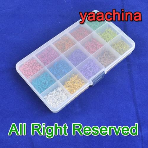 Fast Shipping 4500Pcs Mix 5-8MM DIY Jewelry Making Findings Coloful Silver Gold Color Beading Jewelry Findings Jump Rings