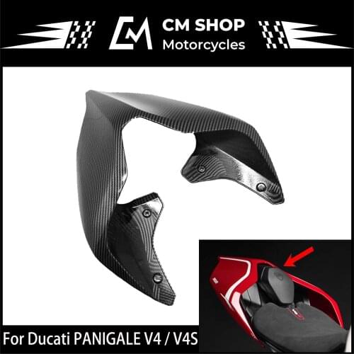 Motorcycle Parts Carbon Fiber Fairing Rear Hump Protection Cover For Ducati Panigale V4 / V4S / V4R 2018-2019