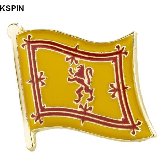 KSPIN Scotland Lion flag lapel pin badge pin 10pcs a lot Brooch Icons KS-0240