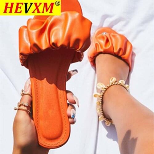 Summer Beach Slippers Ladies Flat Slippers Candy Color Casual Slippers Outdoor Home Dual Purpose Slippers Ladies Flat Sandals