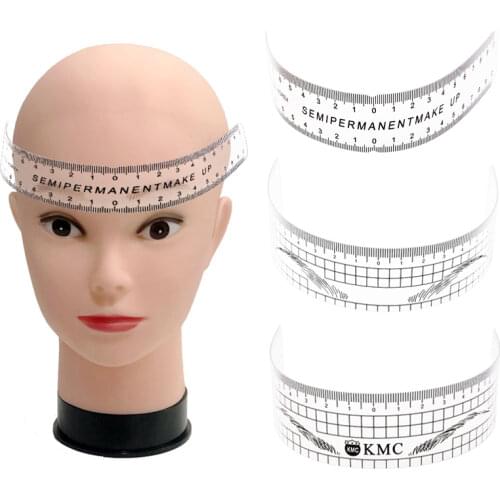 1pcs Eyebrow Ruler Microblading Semi Permanent Calliper Stencil Makeup Eye Brow Measure Tools Ruler Tattoo Guide Accesories