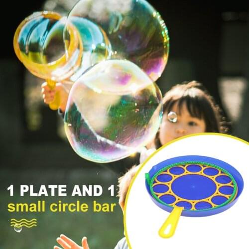 Bubble Machine Blowing Bubble Tool Soap Bubble Maker Blower Set Big Bubble Dish Outdoor Funny Gift Toys For Kids Bubble Wand Toy
