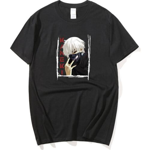 Men Summer anime Tokyo Ghoul Print t-shirts Streetwears men t shirt streetwear short sleeve harajuku