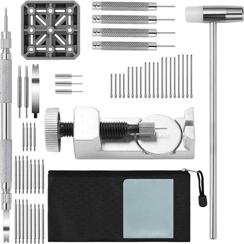 Watch Tool Kit Repair Replacement Tools, Watch Bands Link Remover Spring Bar Tool Kits
