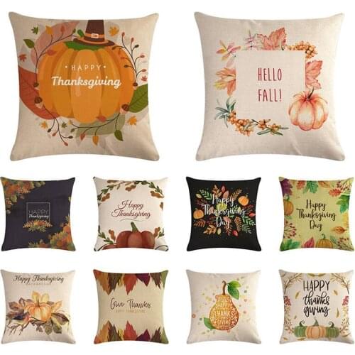 Creative English Letters Thanks Giving Printed Pillow Case Office Sofa Decor Pillow Covers Cushion Cover Home Decor 1694