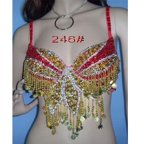 Wholesale dance bra,beading bra #bra246 accept B/C/D/DD CUP