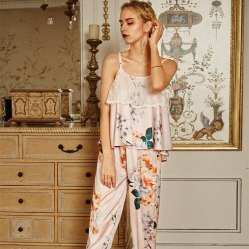 Pajamas Women Sleeveless Sleepwear Set Pyjamas Ladies Summer Fashion Pajama