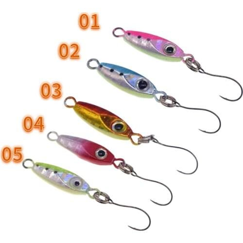 Swolfy Small Decoys Metal Jigs Fishing Lure 3g/6g Jigbait Single Hook Artificial Lures Hard Baits 5pcs/lot Sale