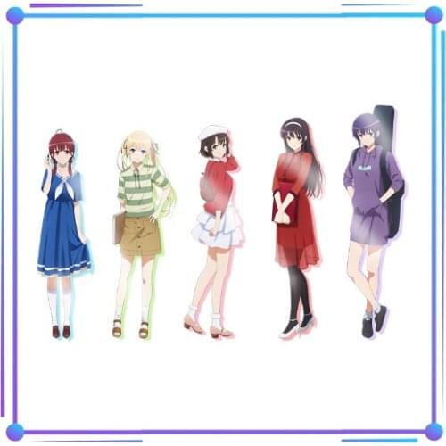 Saekano: How to Raise a Boring Girlfriend Megumi Kato Eriri Kasumigaoka Utaha Desktop Acrylic Stand Model Plate Collection Toy