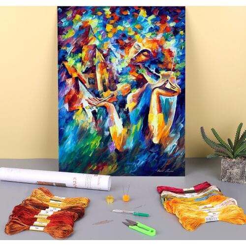 Sweet Dreams Printed Canvas 11CT Cross-Stitch Patterns Embroidery DMC Threads Hobby Sewing Knitting Handicraft Gift Jewelry