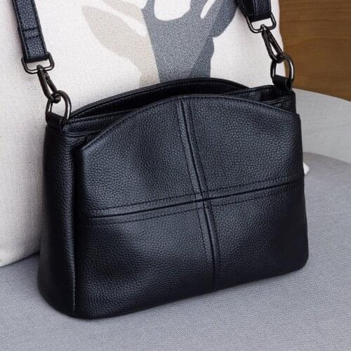 Genuine Leather Shoulder Bag Womens Luxury Handbags Fashion Crossbody Bags for Women Messenger Bag Female Tote Saddle Bags