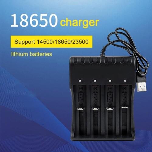 USB 4 Slots Fast Charging Battery Charger Short Circuit Protection AAA and AA Rechargeable Battery Station