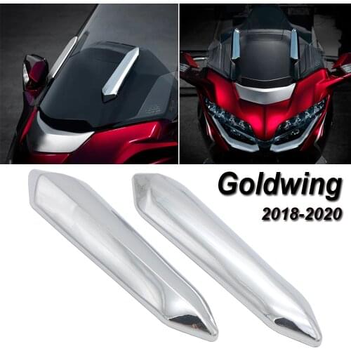 1 Pair Chrome Motorcycle Windshield Windscreen Strut Covers ABS For Honda Goldwing GL1800 2018 2019 2020 Gold Wing Tour 18 19 20