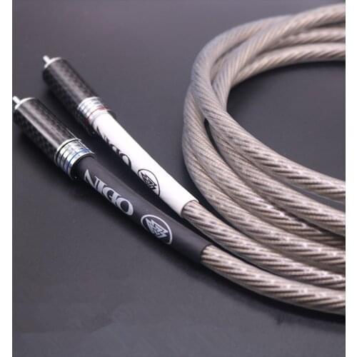 1 pair Nordost Odin Supreme Reference Interconnect RCA Audio cable with carbon fiber RCA plug XLR