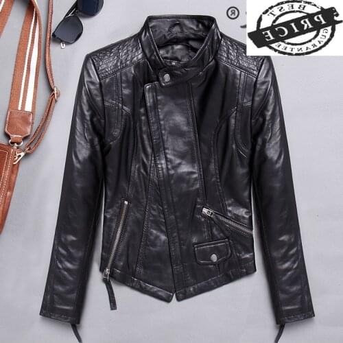 100% Natural Genuine Leather Jacket Women Winter Spring Sheepskin Coat Female Clothes 2021 Moto Real Leather Jackets 1a1a