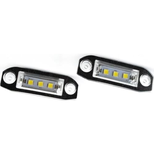 2Pcs Led License Plate Light For Volvo S80 Xc90 S40 V60 Xc60 S60 C70 V50 Xc70 V70
