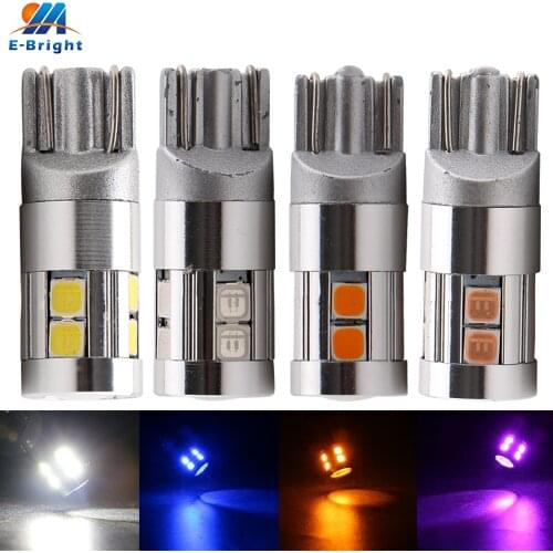4pcs DC 12V W5W T10 Canbus 3030 9 SMD NO Error Led Bulb Tail Light Indicator White Ice Blue Red Blue Amber Pink Ice blue Light