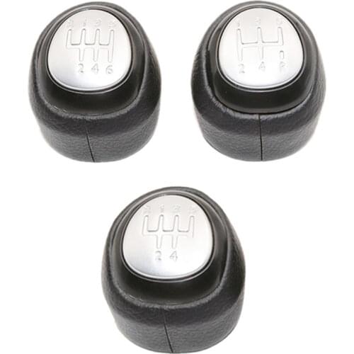 5 / 6 Speed Car Shift Gear Knob Covered Real Leather For SAAB 9-3 2003 2004 2005 2006 2007 2008 - 2012