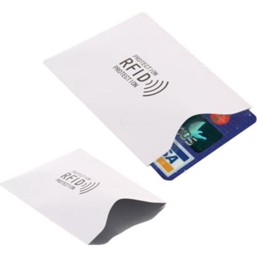 5 Pcs RFID blocking Non-Contact Debit Card Protective Sleeve Anti-Theft Credit Card Protector Protector Aluminum Foil Sleeve