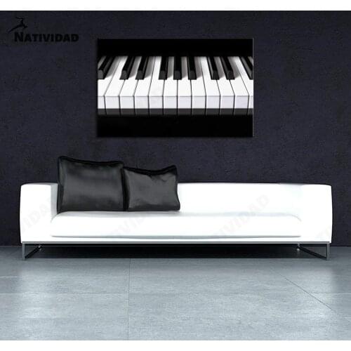 Abstract Canvas Painting Musical Instrument Piano Keys Poster Living Room Home Decoration Music Hall Children Room Wall Decor