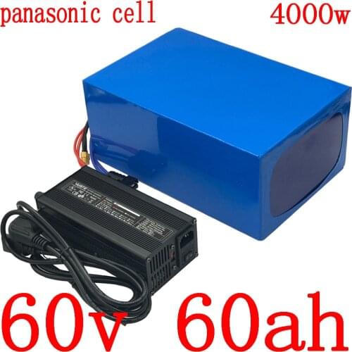 60V electric scooter battery 60V 2000W 3000W 4000W battery 60V 60AH electric bike battery 60V Lithium battery use panasonic cell