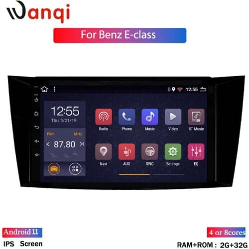 Wanqi Android 8.1 Car GPS Navigation For Benz E-Class W211(2002-2008) CLS W219(2004-2009) G-Class W463(2001-2008) NO DVD Audio