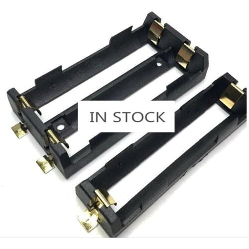 Free Shipping 10pcs/lot Black Plastic SMT Battery Storage Box Case Holder for 18650 battery 1Cell 2Cells