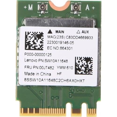 83XC Dual Band 2.4+5 GHz 433M Bluetooth-compatible V4.0 NGFF M.2 Wireless Card For RTL8821AE