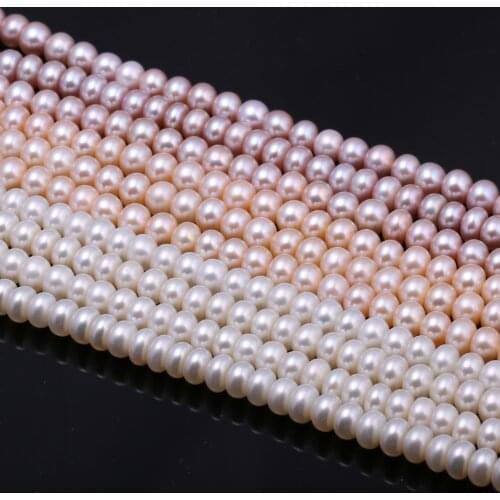Natural Freshwater Pearl Beads All Sides Light Loose Beads for Necklace Bracelet Accessories Jewelry Making DIY Size 6-7mm