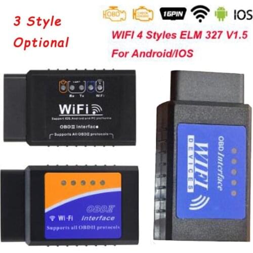 ELM 327 V1.5 OBD2 Wifi Scanner For IOS/Android OBD OBD 2 Auto Car Diagnostic Auto Tool ELM327 V1.5 WI-FI Scaner Automotivo